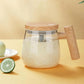 Self Stirring Coffee Mug, Glass Electric Self Mixing Cup with Lid & Handle